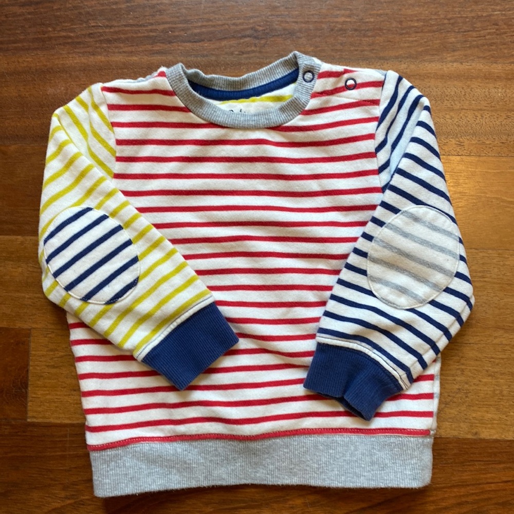 Baby Boden Boys Striped Sweatshirt sz 18-24 months